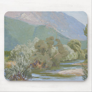 Tapis De Souris Rivière Aniene Paysage Art Nouveau époustouflant