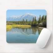 Tapis De Souris Rivière Bow à Canmore Canada (Avec souris)