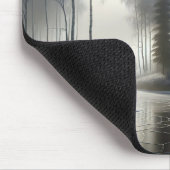 Tapis De Souris Rivière Gelée Avec Arbres Gelés (Coin)