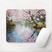 Tapis De Souris Rivière Spring Trees (Avec souris)
