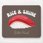 Tapis De Souris Riz et brillance, chat sushi (Devant)
