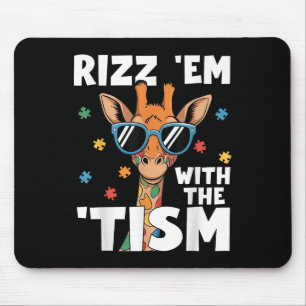 Tapis De Souris Rizz Em Avec Le Tisme Autisme Giraffe Autisme Drôl