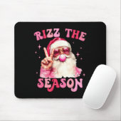Tapis De Souris Rizz Saison Père Noël Pink Bubble Gum Rizzmas Chri (Avec souris)