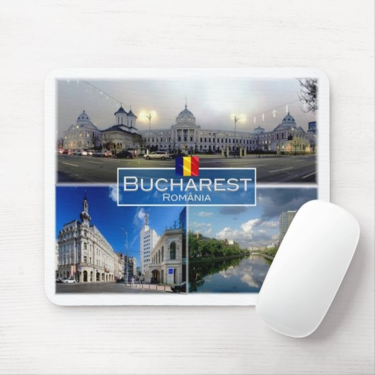 Tapis De Souris RO Roumanie - Bucarest - Bucaresti - (Avec souris)