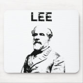 Tapis De Souris Robert E. Lee -- Noir et blanc (Devant)