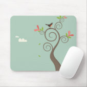 Tapis De Souris Robin sur un arbre (Avec souris)