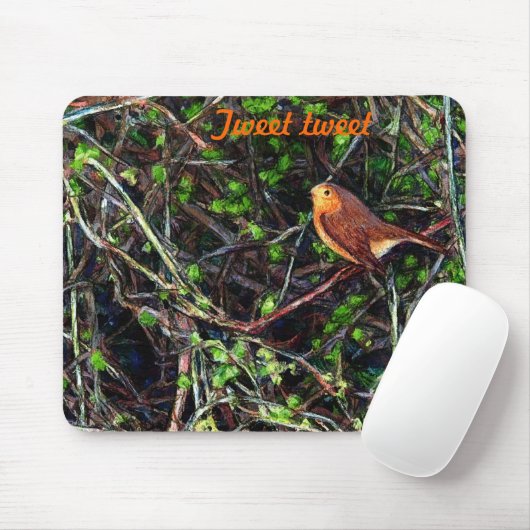 Tapis De Souris Robin Tweet tweet Mouse mat (Avec souris)
