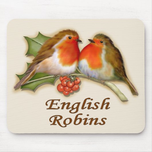 Tapis De Souris Robins anglais (Devant)