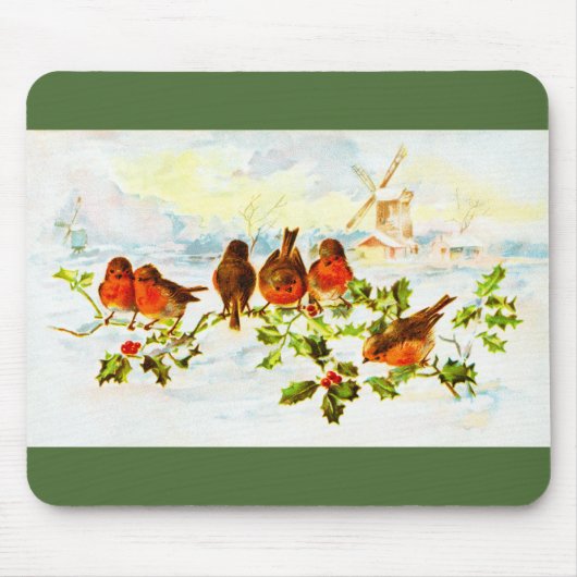 Tapis De Souris Robins et saint (Devant)