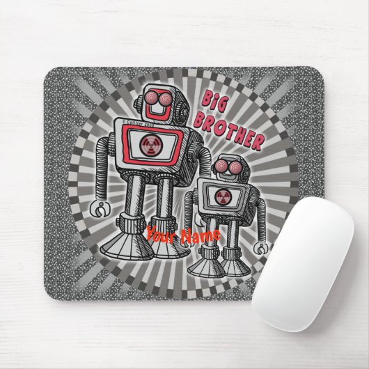 Tapis De Souris Robot Big Brother (Avec souris)