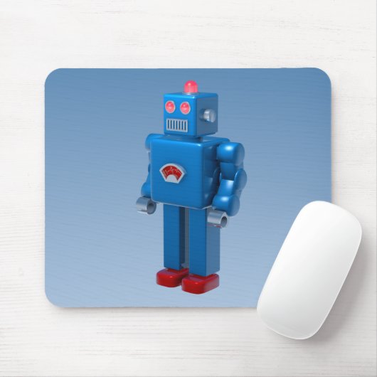 Tapis De Souris Robot bleu (Avec souris)