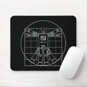 Tapis De Souris Robot de da Vinci Vitruvian (Avec souris)