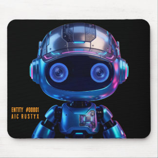 Tapis de souris robot IA Cyberpunk #00001 | AIC Ru