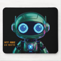 Tapis de souris robot IA Cyberpunk #00002 | AIC Ru