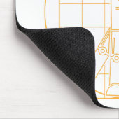 Tapis De Souris Robot Mousepad de da Vinci Vitruvian (Coin)