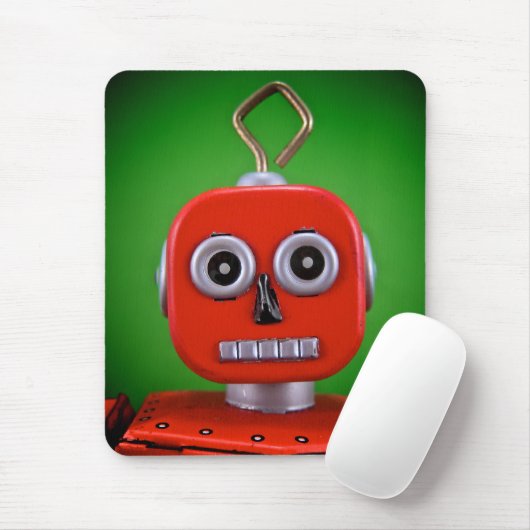 Tapis De Souris Robot rouge Mousepad (Avec souris)