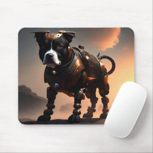 Tapis De Souris Robot Staffordshire Bull Terrier, Mousepad