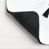 Tapis De Souris Robot volant noir (Coin)