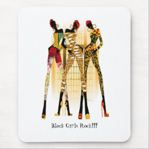 Tapis De Souris Roche noire de filles