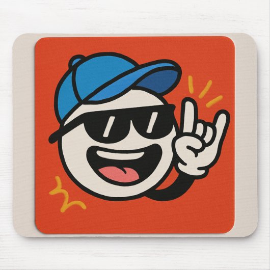 Tapis De Souris Rocher sur - 😎 Sticker de dessin (Devant)