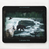 Tapis De Souris Rocheuse Cascade & Faune Mousepad (Devant)