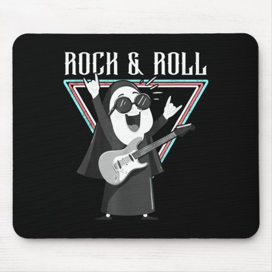 Tapis De Souris Rock & Roll Fun Graphic Illustration (Devant)