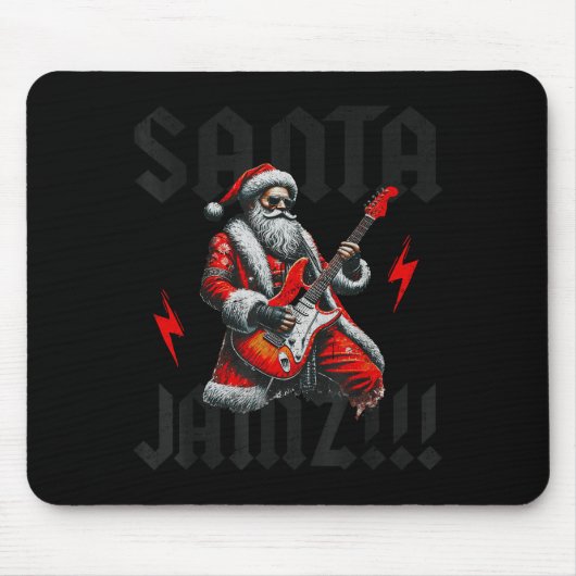 Tapis De Souris Rock And Roll Guitar Christmas For Women Men Boys (Devant)