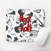 Tapis De Souris Rock N Roll (Avec souris)