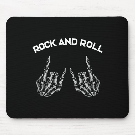 Tapis De Souris Rock On Band Tee - shirts For Women Rock And Roll  (Devant)