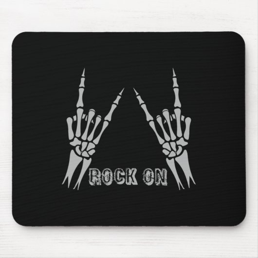Tapis De Souris Rock On Band Tee - shirts For Women Rock And Roll  (Devant)