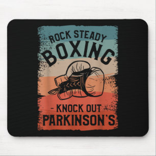Tapis De Souris Rock Steady Boxing Knock Out Parkinsons Sensibilis