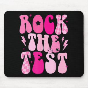 Tapis De Souris Rock The Test Cute Test Day Teacher Stade Test Squ
