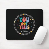 Tapis De Souris Rock The Test Teacher Testing Day Motivational Tes (Avec souris)