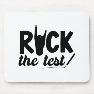 Tapis De Souris Rock The Test Test Test Examen Jour Pour L'Étudian