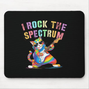 Tapis De Souris Rockin' I Rock The Spectrum Autisme Maman Papa Mot