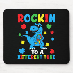 Tapis De Souris Rockin To Different Tune Dinot-rex Sensibilisation