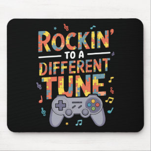 Tapis De Souris Rockin To Different Tune Gamer Sensibilisation à l