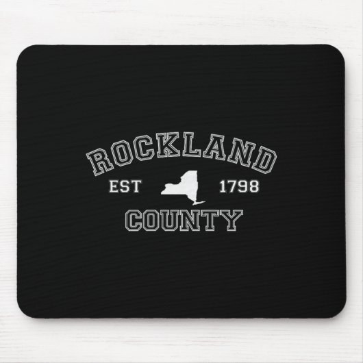 Tapis De Souris Rockland County New York Est 1798, Ny Collegiate S (Devant)