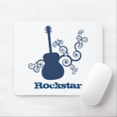 Tapis De Souris Rockstar Guitar Mousepad, Royal Blue (Avec souris)
