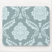 Tapis De Souris Rococo Damask Art I Duck Egg Blue+Teal (Devant)