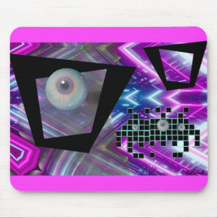 Tapis De Souris Roi de la nouvelle invasion Vaporwave