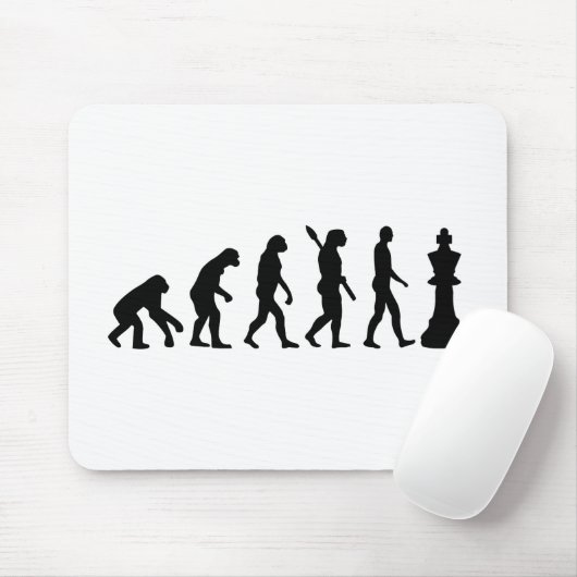 Tapis De Souris Roi d'échecs d'évolution (Avec souris)
