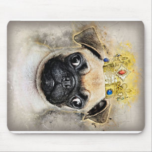 Tapis De Souris Roi Des Chiens De Carlin, Chien Drôle, Don Du Carl