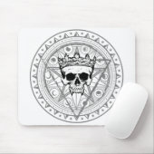 Tapis De Souris Roi des morts : Dark Royal Vampire Sigil White (Avec souris)