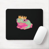 Tapis De Souris Roi Grenouille Funky Mème Style Classique (Avec souris)