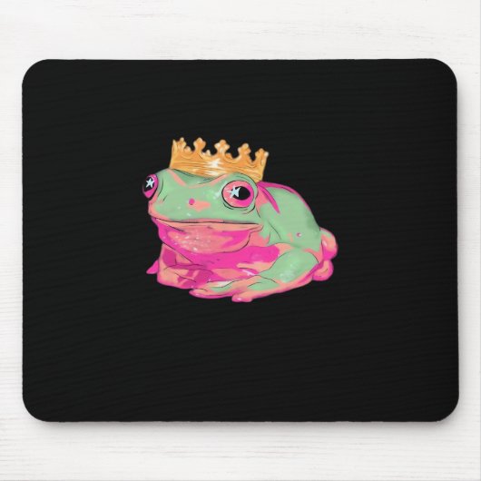 Tapis De Souris Roi Grenouille Funky Mème Style Classique (Devant)