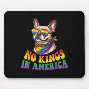 Tapis De Souris Rois en Amérique bouledogue français fierté arc-en
