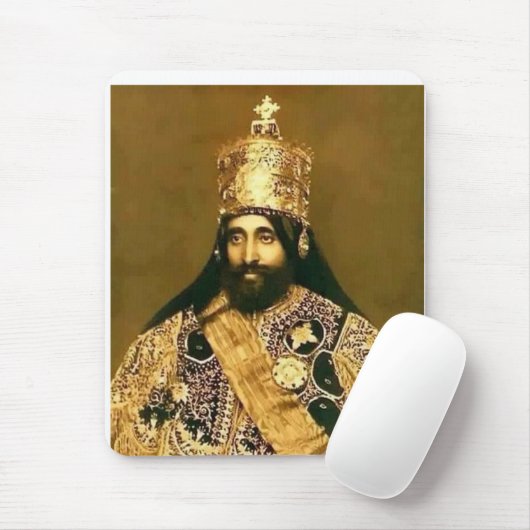 TAPIS DE SOURIS ROIS HAÏLE SELASSIE I CANVAS IMPRIMER (Avec souris)