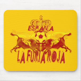 Tapis De Souris Rois jumeaux de football de taureaux de faire rage
