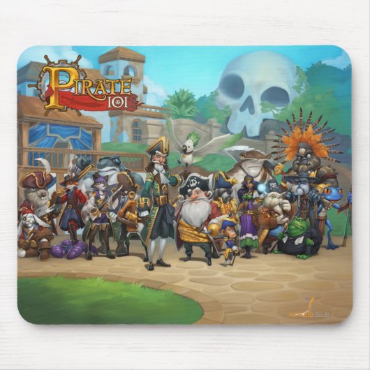 Tapis De Souris Rôle de Pirate101 Skull Island (Devant)
